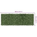 PARAWAN BALKONOWY PANEL CIEMNOZIELONE LIŚCIE 400X150CM
