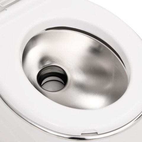 ZINTEGROWANA TOALETA TURYSTYCZNA BIAŁA 24+17 L HDPE I STAL