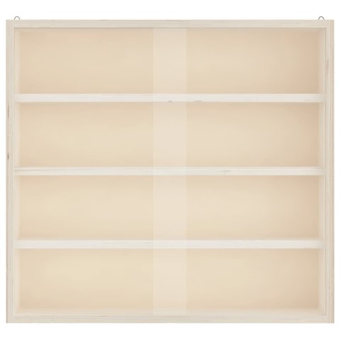 DREWNIANA GABLOTA KOLEKCJONERSKA Z DRZWIAMI 40X8,5X37CM