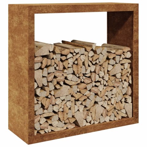 STOJAK NA DREWNO OPAŁOWE 100X40X100CM STAL KORTENOWSKA