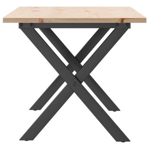 STOLIK KAWOWY Z NOGAMI W KSZTAŁCIE LITERYX 90X40X45CM