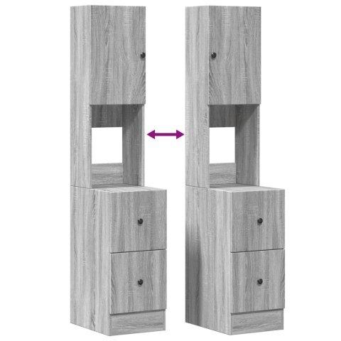 SZAFKA KUCHENNA SZARY DĄB SONOMA 35X50X180CM