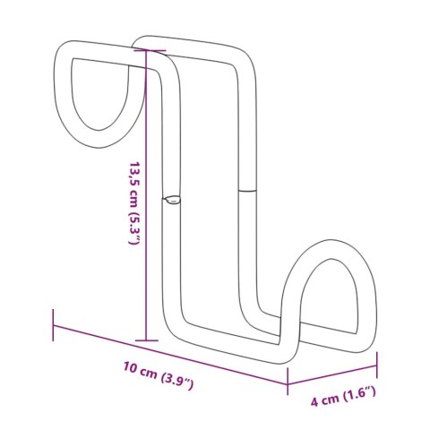 WIESZAKI NA OGŁOWIE KONIA 3 SZT. CZARNE STALOWE