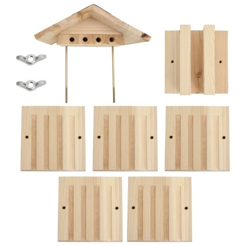 HOTEL DLA OWADÓW DOMEK BUDKA PSZCZÓŁ MURARKA DREWNIANY NATURALNY