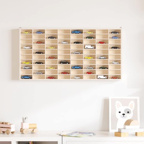 DREWNIANA GABLOTA KOLEKCJONERSKA Z 80 PRZEGRÓDKAMI