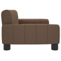 SOFA DLA DZIECI BRĄZOWA 70X45X30CM OBITA TKANINĄ