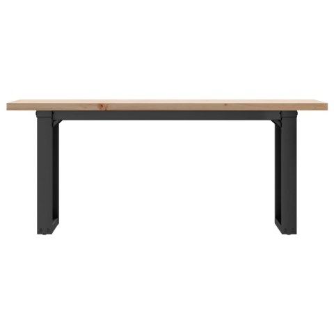 STOLIK KAWOWY Z CZWOROKĄTNYMI NOGAMI 110X40X45,5CM