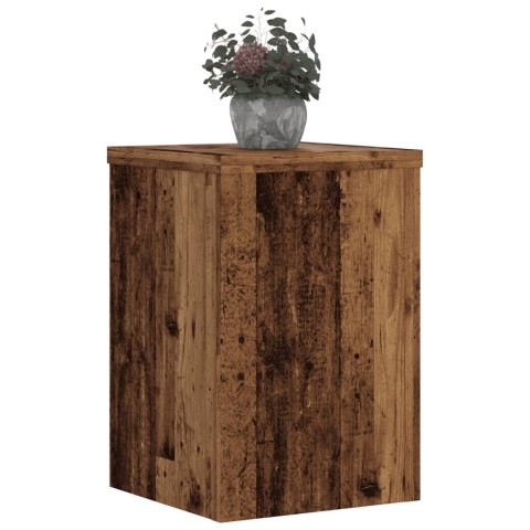 PODSTAWKI POD DONICZKI 2 SZT. STARE DREWNO 25X25X35CM