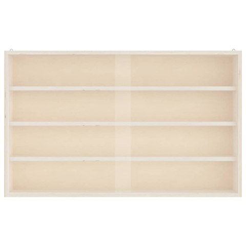 DREWNIANA GABLOTA KOLEKCJONERSKA Z DRZWIAMI 60X8,5X37CM