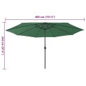 PARASOL OGRODOWY Z LED 400CM ZIELONY