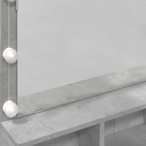 TOALETKA Z OŚWIETLENIEM LED SZAROŚĆ BETONU 80X41X134,5CM