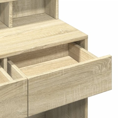 TOALETKA Z OŚWIETLENIEM LED DĄB SONOMA 80X41X134,5CM