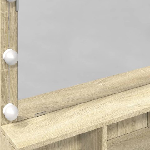 TOALETKA Z OŚWIETLENIEM LED DĄB SONOMA 80X41X134,5CM