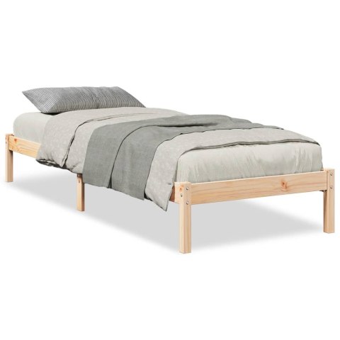 DŁUŻSZE ŁÓŻKO BEZ MATERACA 100X220CM LITE DREWNO SOSNOWE