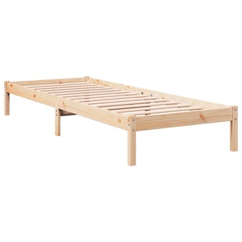 DŁUŻSZE ŁÓŻKO BEZ MATERACA 100X220CM LITE DREWNO SOSNOWE