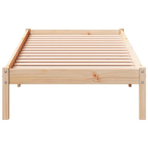 DŁUŻSZE ŁÓŻKO BEZ MATERACA 100X220CM LITE DREWNO SOSNOWE