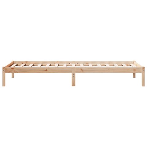 DŁUŻSZE ŁÓŻKO BEZ MATERACA 100X220CM LITE DREWNO SOSNOWE