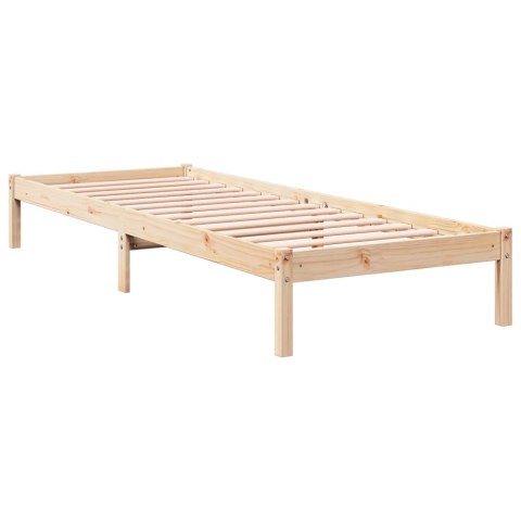 DŁUŻSZE ŁÓŻKO BEZ MATERACA 100X220CM LITE DREWNO SOSNOWE
