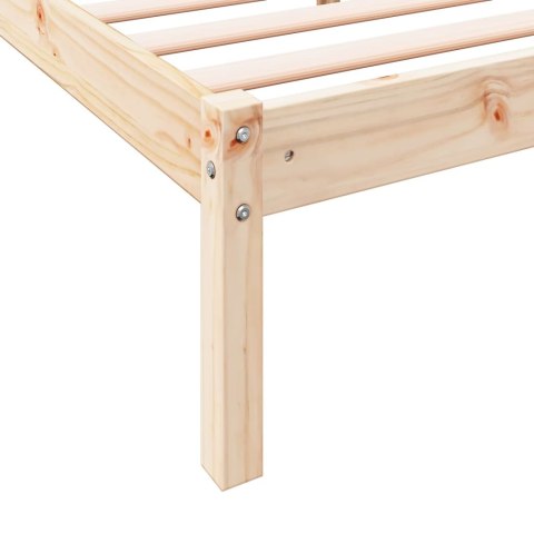 DŁUŻSZE ŁÓŻKO BEZ MATERACA 100X220CM LITE DREWNO SOSNOWE