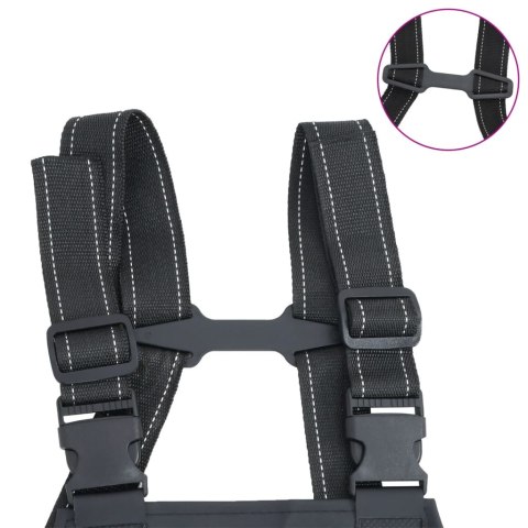 SPODNIOBUTY WĘDKARSKIE WYSOKIE CZARNE ROZMIAR 45