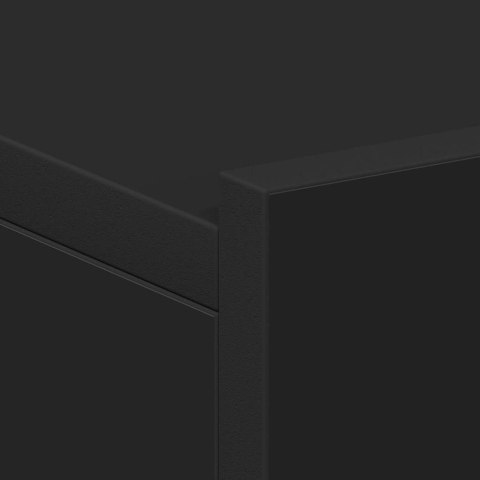 WISZĄCE SZAFKI NOCNE 2 SZT CZARNE 40X30X15CM