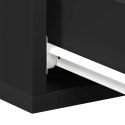 WISZĄCE SZAFKI NOCNE 2 SZT CZARNE 40X30X15CM
