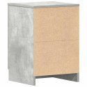 SZAFKA NOCNA BETONOWA SZAROŚĆ 38X35X56CM