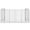 GABIONOWA OSŁONA DO KOSZY NA ŚMIECI STAL 254X100X110CM