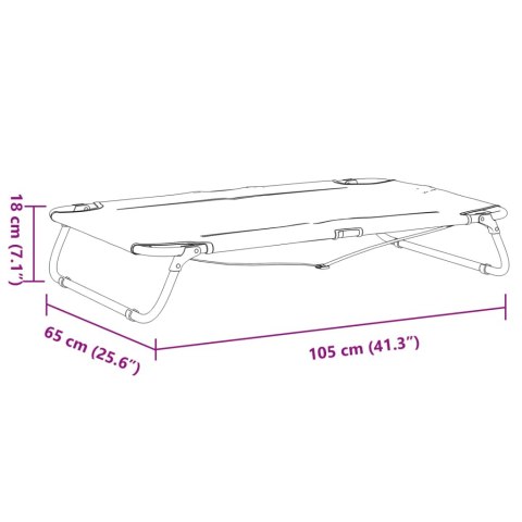 LEGOWISKO DLA PSA ANTRACYTOWE TKANINA OXFORD I STAL