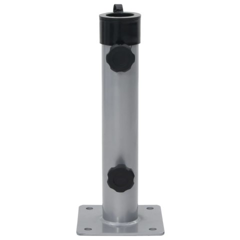 PODSTAWA DO PARASOLA DO SŁUPKÓW Ø38/48MM SREBRNA STAL