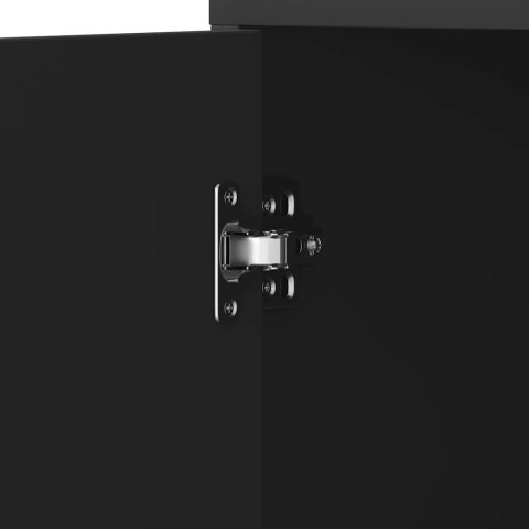 SZAFKA ŁAZIENKOWA CZARNA 30X30X183,5CM