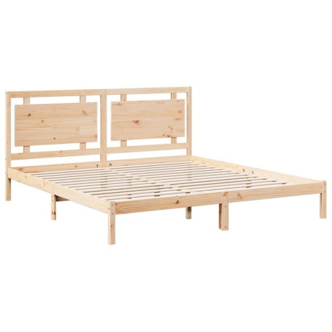 DŁUŻSZE ŁÓŻKO BEZ MATERACA 180X210CM LITE DREWNO