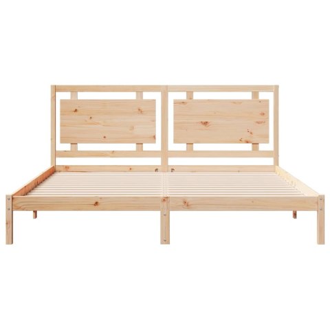 DŁUŻSZE ŁÓŻKO BEZ MATERACA 180X210CM LITE DREWNO
