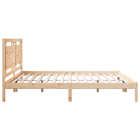 DŁUŻSZE ŁÓŻKO BEZ MATERACA 180X210CM LITE DREWNO