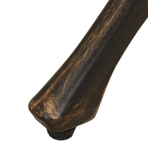 STÓŁ OGRODOWY BRĄZOWY 78X78X72CM ODLEWANE ALUMINIUM