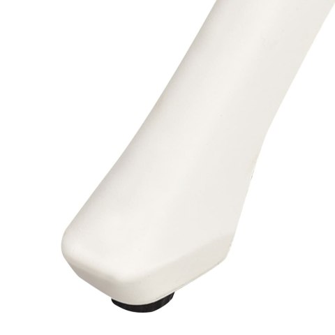 STOLIK OGRODOWY BIAŁY 78X78X72CM ODLEWANE ALUMINIUM