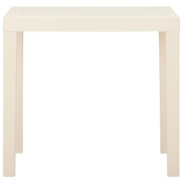STOLIK OGRODOWY BIAŁY 79X 65X 72CM PLASTIKOWY
