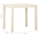 STOLIK OGRODOWY BIAŁY 79X 65X 72CM PLASTIKOWY