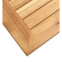 STOLIK OGRODOWY 45X45X38CM DREWNO AKACJOWE I STAL NIERDZEWNA