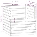 KOMPOSTOWNIK 80X80X78CM LITE DREWNO SOSNOWE