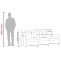 3-OSOBOWA SOFA SZARA 180CM SZTUCZNA SKÓRA