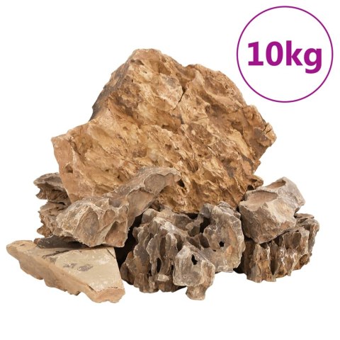 SMOCZA SKAŁA DRAGON STONE NATURALNE KAMIEŃ DO AKWARIUM 10KG 5-30CM