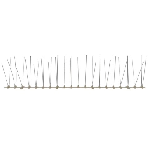 SZEROKIE GĘSTE KOLCE PRZECIW PTAKOM NA PTAKI 6 SZTUK DŁ. 50CM DŁ. CAŁK. 3M