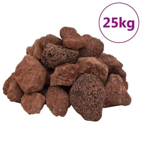 SKAŁA WULKANICZNA 25KG CZERWONA 5-8CM FILTR BIOLOGICZNY DO AKWARIUM