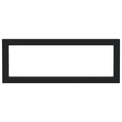 WSPORNIKI DO PÓŁKI POD UMYWALKĘ 2 SZT. CZARNE PROSTOKĄTNE