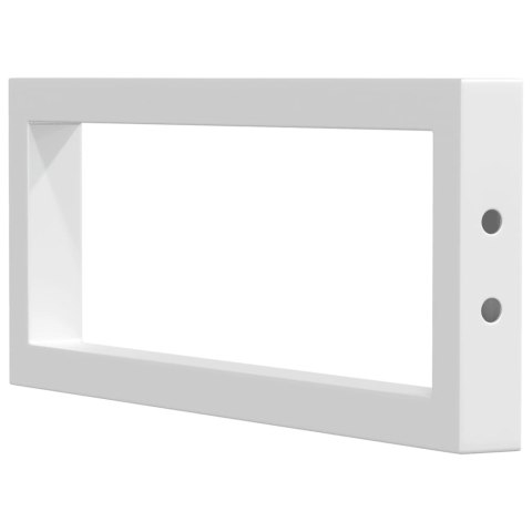 WSPORNIKI DO PÓŁKI POD UMYWALKĘ 2 SZT. BIAŁE PROSTOKĄTNE