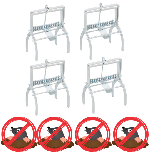 PUŁAPKI NA KRETY 4 SZTUKI BEZ TRUCIZNY OCHRONA TRAWNIKA I OGRODU