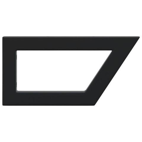 WSPORNIKI DO PÓŁKI POD UMYWALKĘ 2 SZT. CZARNE TRAPEZOWE