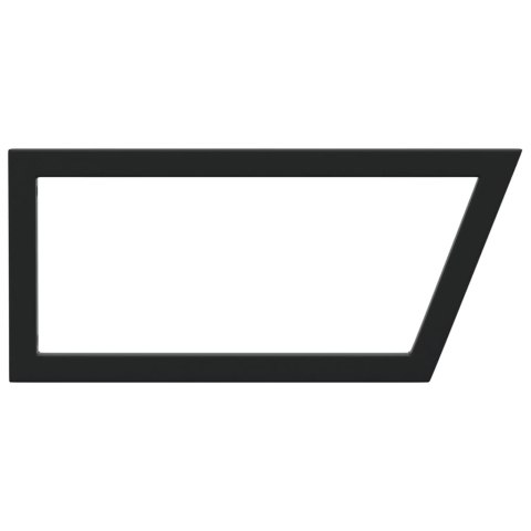 WSPORNIKI DO PÓŁKI POD UMYWALKĘ 2 SZT. CZARNE TRAPEZOWE