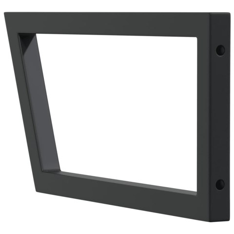 WSPORNIKI DO PÓŁKI POD UMYWALKĘ 2 SZT. CZARNE TRAPEZOWE